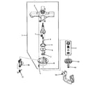 Speed Queen VA6013 clutch base and clutch assembly diagram