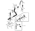 Speed Queen VA4013 pump assembly, hoses and siphon break kit diagram