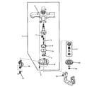Speed Queen VA4013 clutch base and clutch assembly diagram