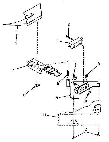 Switch and bracket assembly