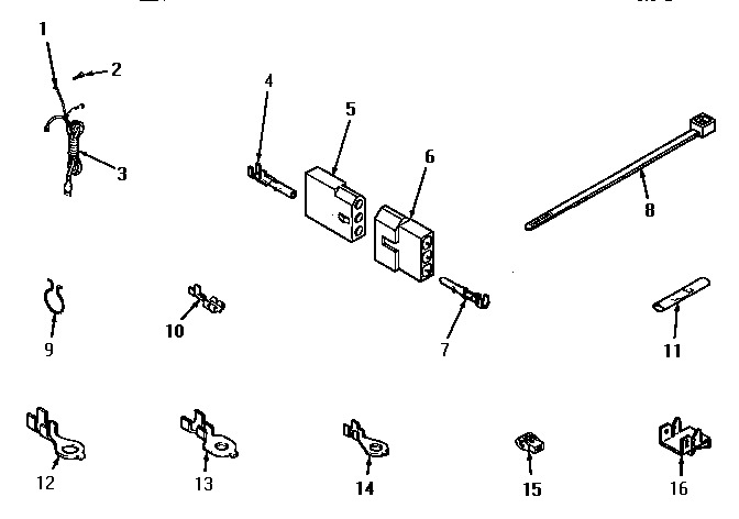 POWER CORD, WIRE HARNESSES, WIRE AND TERMINALS