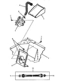 Inlet hose, filler hose and mixing valve mounting bracket