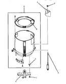 Outer tub and snubber assembly