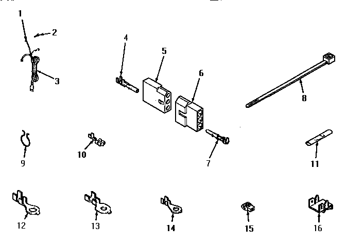 Power cord, wire harnesses, wire and terminals