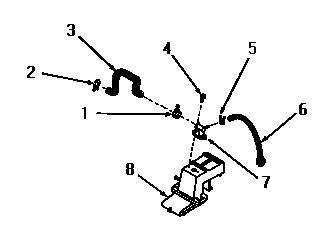 Water inlet and filler hose (starting # s11n287 & 21r99118)