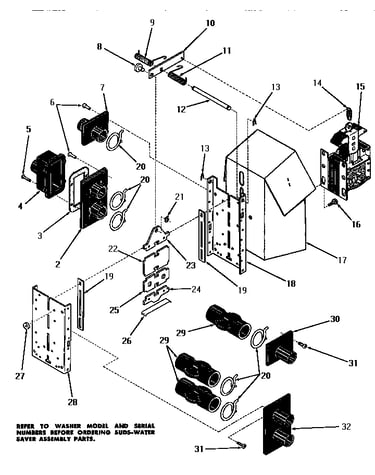 25053 suds-water saver valve assembly