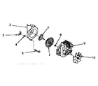 Speed Queen DA9103 10530 motor and pump assembly diagram