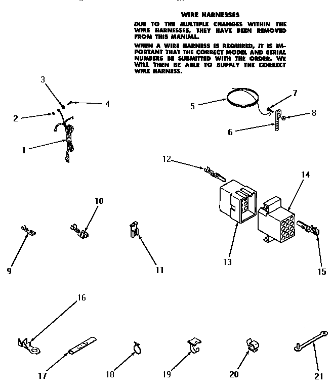 Power cord, wire and terminals