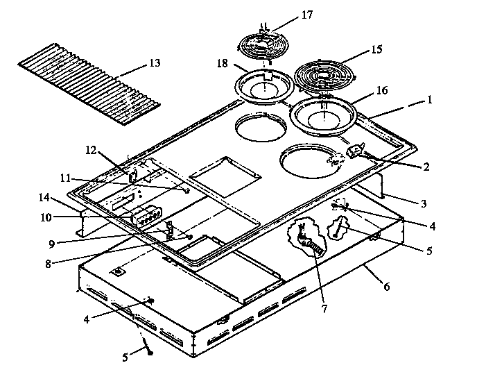 Burner box section