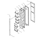 Amana SBI20QW-P1162905WW freezer door (sbi20qe/p1162905we) (sbi20qw/p1162905ww) diagram
