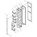 Amana SBD20Q2E-P1162512WE freezer door (sbi20qe/p1162905we) (sbi20qw/p1162905ww) diagram