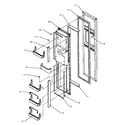 Amana SBD20Q2E-P1162512WE freezer door (sbd20q2e/p1162512we) (sbd20q2w/p1162512ww) diagram