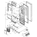 Amana SBD20Q2E-P1162512WE refrigerator door diagram