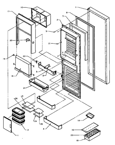 Refrigerator door