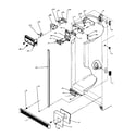 Amana SBD20Q2E-P1162512WE refrigerator/freezer controls & cabinet parts diagram