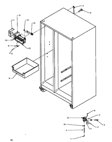 Factory installed ice maker (sbi20qe/p1162905we) (sbi20qw/p1162905ww)