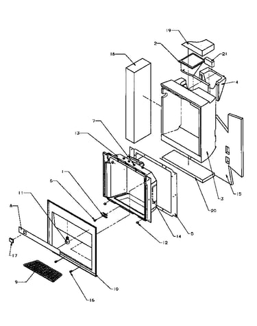 Ice and water cavity (sbd20q2e/p1162512we) (sbd20q2w/p1162512ww)