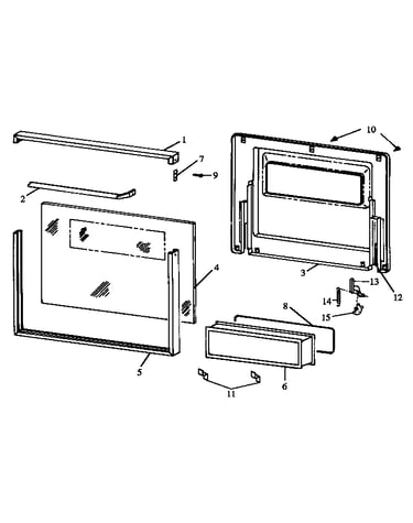 Glass oven door
