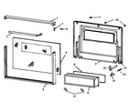 Caloric RXS216U0/P1132414N glass oven door diagram