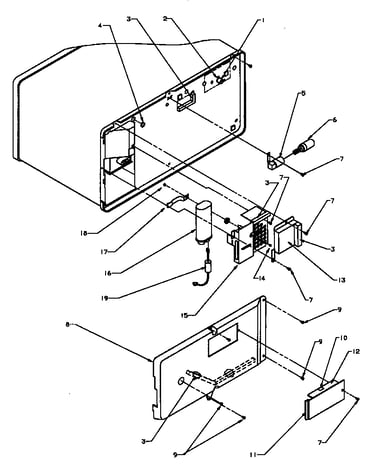 Back side electrical components