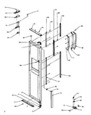 Freezer door hinge and trim parts