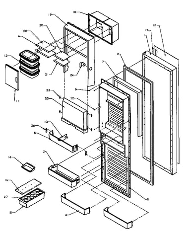 Refrigerator door