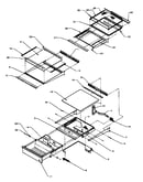 Refrigerator shelving and drawers