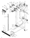 Refrigerator/freezer controls and cabinet parts