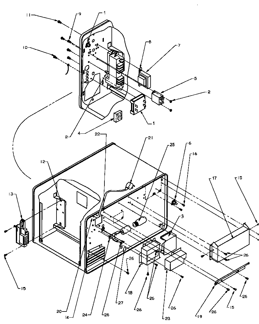 Front & back panel components