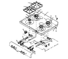Caloric RSF3200W-P1141255N sealed burner parts (rsf3200w/p1141255n) (rsf3300w/p1141256n) diagram
