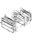 Oven door assembly (rsf3300w/p1141256n)