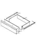 Storage drawer assembly (rsf3200w/p1141255n) (rsf3300w/p1141256n)