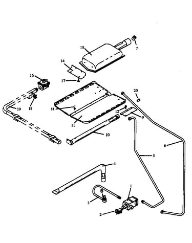 Gas components (rsf3200w/p1141255n) (rsf3300w/p1141256n)