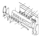 Amana CARR589L/P1142453NL backguard assembly diagram
