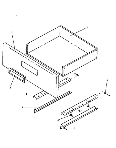 Fixed panel & storage drawer assembly