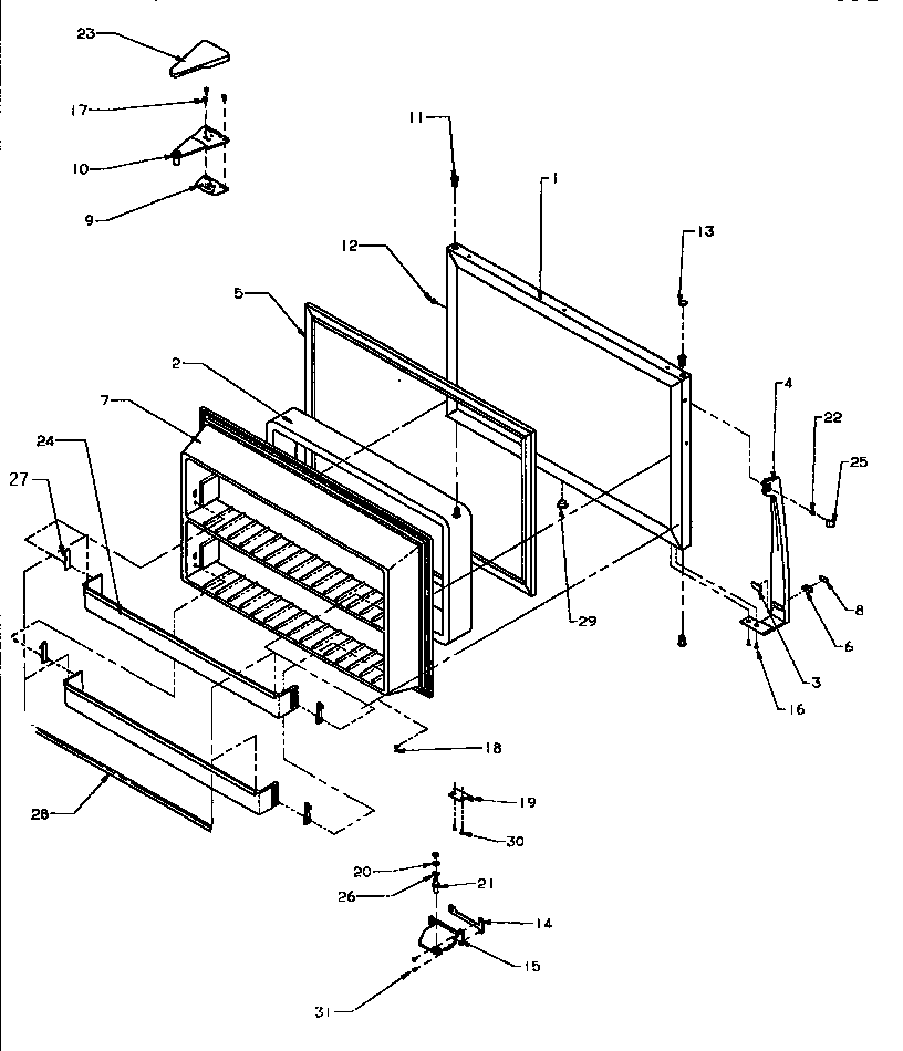 Freezer door