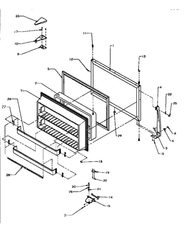 Freezer door