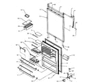Amana TSI18A5W-P1188201WW refrigerator door diagram