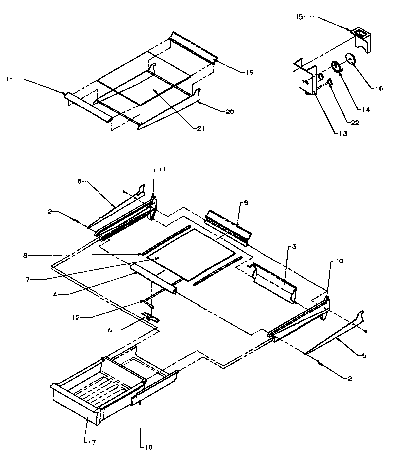 Cabinet shelving