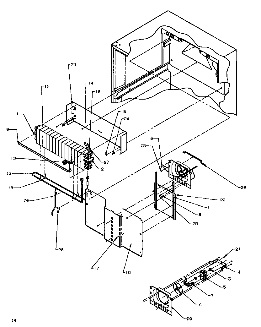 Evaporator area