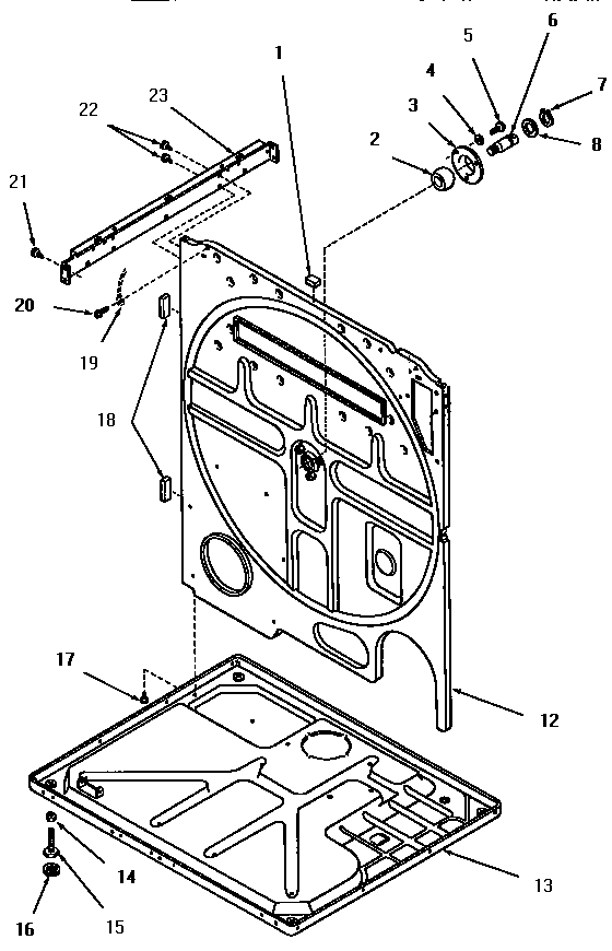 Rear frame and frame base