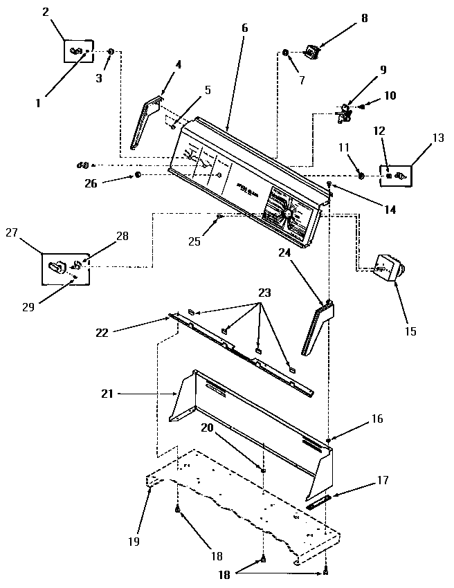 CONTROL PANEL, CONTROL HOOD AND CONTROLS