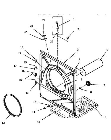 Front frame and air shroud