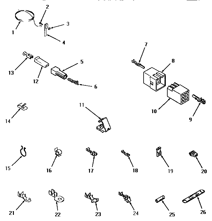Wire and terminals