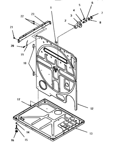 Rear frame and frame base
