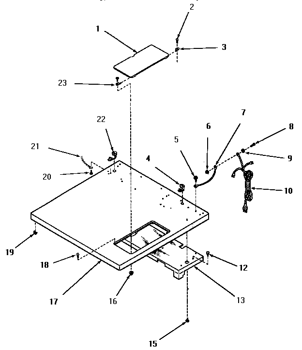Cabinet top