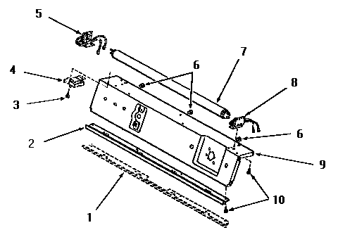 PANEL SUPPORT PLATE AND FLUORESCENT TUBE