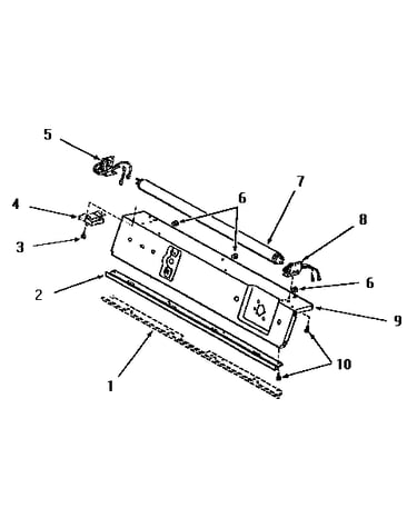 Panel support plate and fluorescent tube