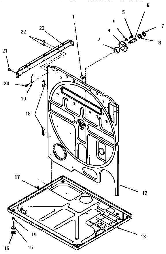 REAR FRAME AND FRAME BASE