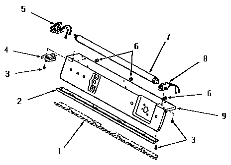 Panel support plate and fluorescent tube